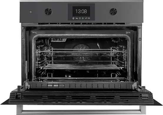 Компактный духовой шкаф с микроволнами Kuppersbusch CBM 6350.0 GPH 6 Black Steel