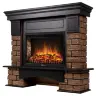 Каминокомплект Firelight Forte Wood 25 с очагом Electrolux EFP/P-2520LS камень темный/шпон венге