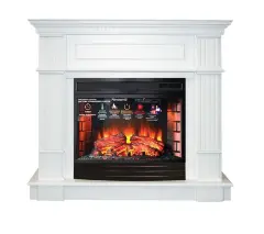 Каминокомплект Interflame Рим с очагом Panoramic 25 LED FX белый