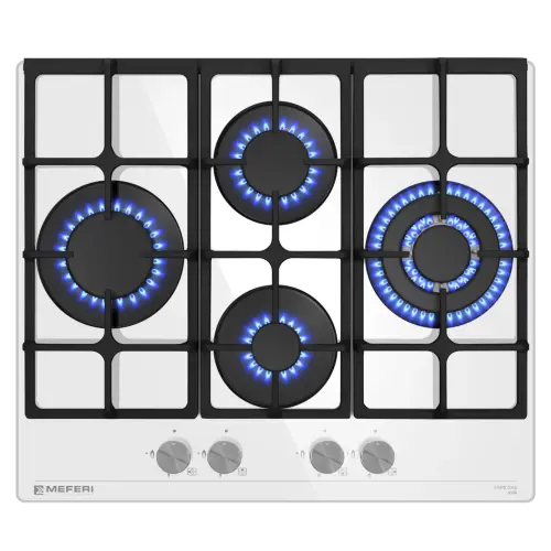 Варочная панель газовая MEFERI MGH604WH GLASS ULTRA