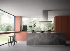 Островная вытяжка FALMEC LUMINA NRS ISOLA BLACK 90 см со стеклом