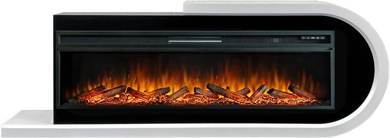 Каминокомплект Royal Flame Basel R с очагом Vision 60 LOG LED белый с черным