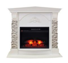 Каминокомплект RealFlame Athena Corner GR STD/EUG/24 WT с очагом Eridan 24