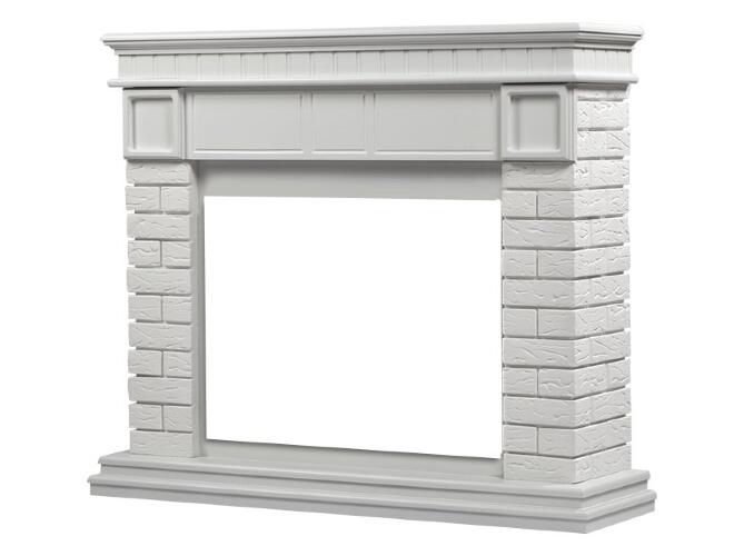 Портал Firelight Bricks 25 камень белый/белая эмаль