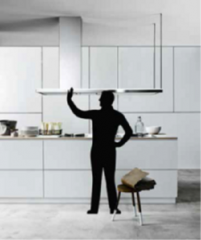 Островная вытяжка FALMEC LUMEN ISOLA NRS 175 SX 1750 мм "Тихая вытяжка