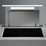 Белая worktop вытяжка FALMEC DOWNDRAFT GLASS WHITE 900 мм со стеклом без мотора