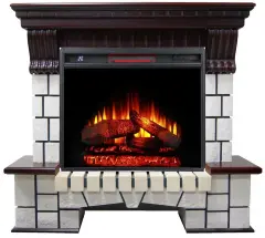 Каминокомплект Interflame Экстер махагон с очагом Panoramic 06 33 LED FX QZ