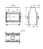 Топка ECT Double 70x51/C 13 кВт, 700/510, туннель, футеровка чугун