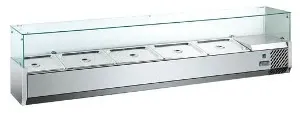 HURAKAN Витрина холодильная модель HKN-VRX1500/380