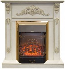 Каминокомплект RealFlame Anita STD/EUG WTG с очагом Majestic Lux Brass S