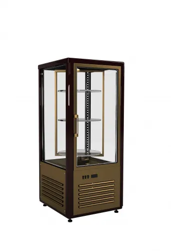 Шкаф среднетемпературный Carboma D4 VM 120-2, R120Cвр Люкс коричнево-золотой