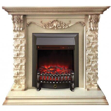Каминокомплект RealFlame Patricia WT с очагом Fobos Lux Black S