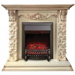 Каминокомплект RealFlame Patricia WT с очагом Fobos Lux Black S