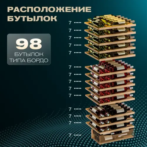 Винный шкаф Meyvel MV98-KST3 (Узкий)