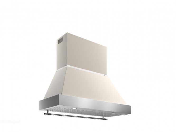 Настенная вытяжка из нержавеющей стали Bertazzoni Heritage, 120 см, слоновая кость