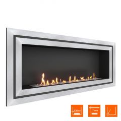Биокамин встраиваемый SteelHeat GRAND-D 1500 (Стандарт)