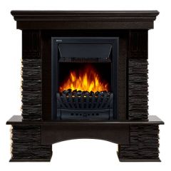 Каминокомплект Firelight Pietra Nuovo Classic с очагом Electrolux EFP/P-1020LS сланец чёрный/шпон венге