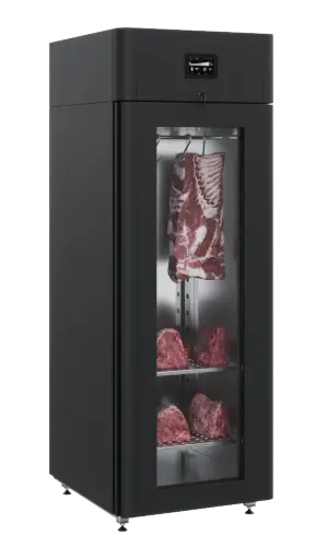Шкаф холодильный CS107-Meat (R290) black Тип1 (дверь стекло)