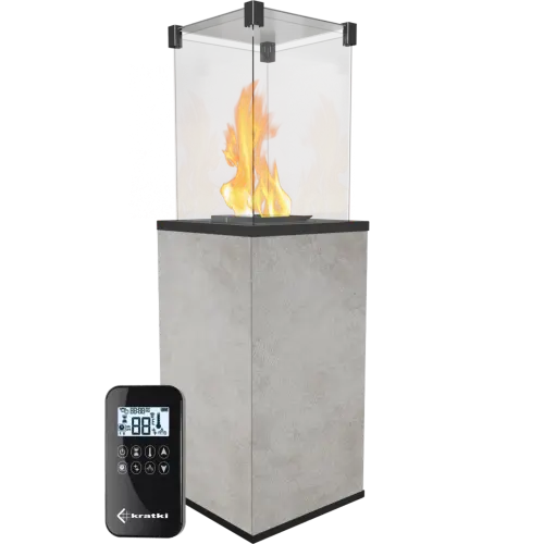 Нагреватель газовый PATIO/MINI/G31/37MBAR/Q/O/G - OXIDE GRIGIO, пульт