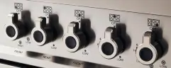 Варочный центр Bertazzoni, 6 газовых конфорок и многофункциональный электрический шкаф, 90 см, красный