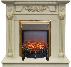 Каминокомплект RealFlame Dacota STD/EUG WT с очагом Fobos Lux Brass S
