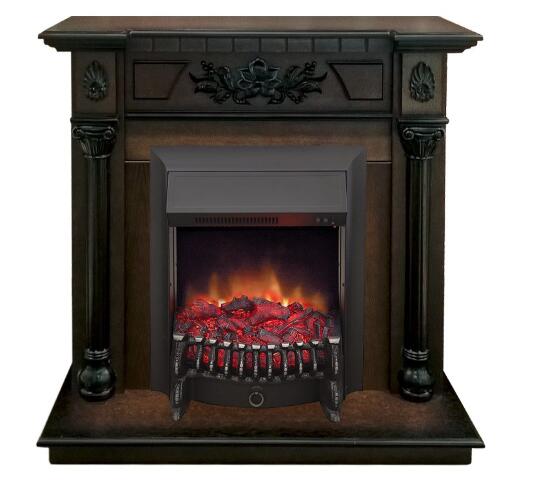 Каминокомплект RealFlame Dacota STD/EUG AO с очагом Fobos Lux Black S