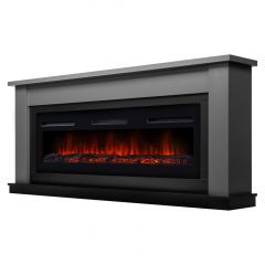 Каминокомплект Firelight Canto Long с очагом Electrolux Infinity EFP/P-1600ULS графит/черный