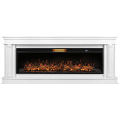 Каминокомплект Royal Thermo Aurora RTFP/P-AR60LS + портал Firelight Olympia 60 белый