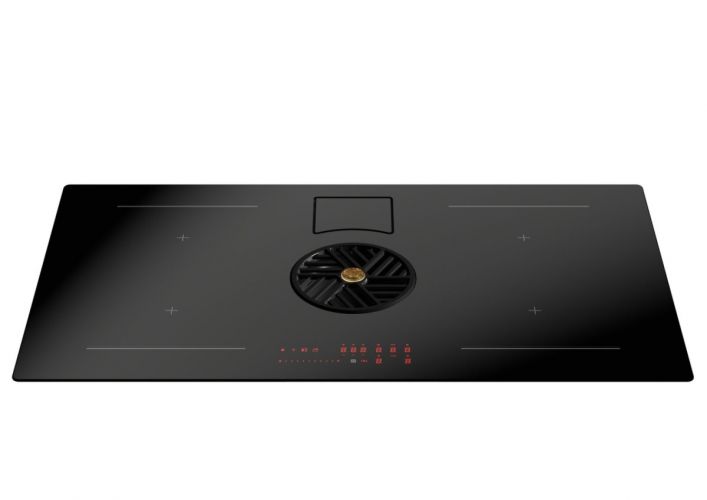 Индукционная варочная панель Bertazzoni 80 см, 4 зоны, со встроенной центральной вытяжкой