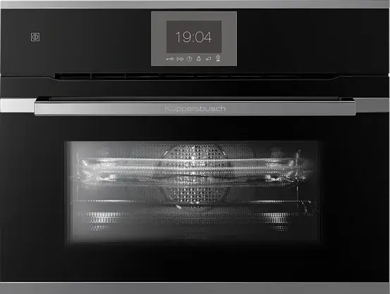 Компактный духовой шкаф с микроволнами Kuppersbusch CBM 6550.0 S3 Silver Chrome