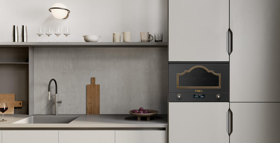 Встраиваемая микроволновая печь Smeg MP722AO
