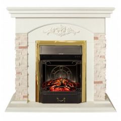 Каминокомплект RealFlame Neapolis WT с очагом Majestic Lux Brass S