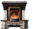 Каминокомплект Interflame Экстер венге угловой с очагом Majestic FX M Brass