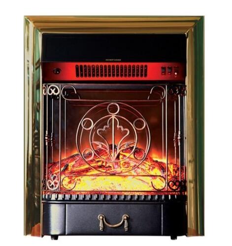 Каминокомплект Interflame Экстер венге угловой с очагом Majestic FX M Brass