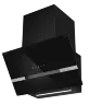 Вытяжка кухонная MEFERI AIRBOX60BK COMFORT PLUS, 60 см, наклонная, черная, стекло, производительность 1200 м3/ч, 3 скорости, низкий уровень шума, режимы отвод и рециркуляция, гарантия 3 года