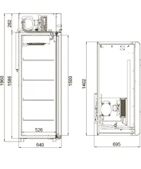 Шкаф холодильный среднетемпературный CM110-Sm