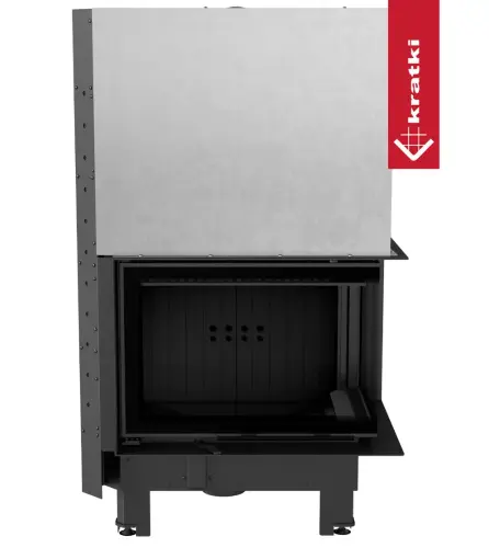 Топка Kratki PRO MBZ/P/BS/G/SG угловое гнутое стекло справа