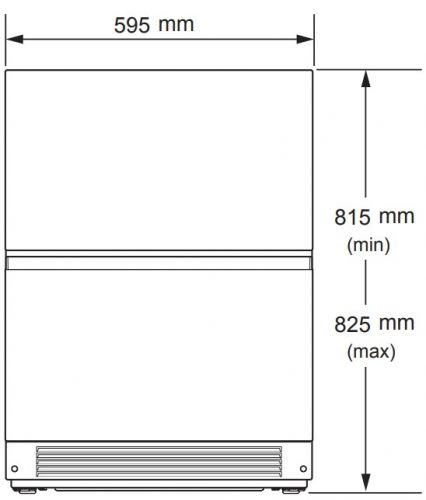 Встраиваемый под столешницу конвертируемый холодильник Signature Kitchen Suite SKSUD2402E