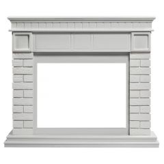 Портал Firelight Bricks 25U (угловой) камень белый/белая эмаль