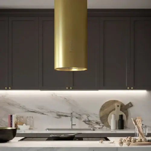 Островная вытяжка FALMEC POLAR ISOLA GOLD 350 мм Цвет "Золото