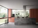 Островная вытяжка FALMEC LUMINA NRS ISOLA GLASS STEEL 90 см из нержавеющей стали со стеклом