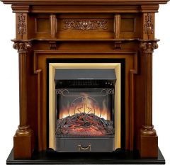 Каминокомплект Royal Flame Oxford с очагом Majestic FX Brass орех