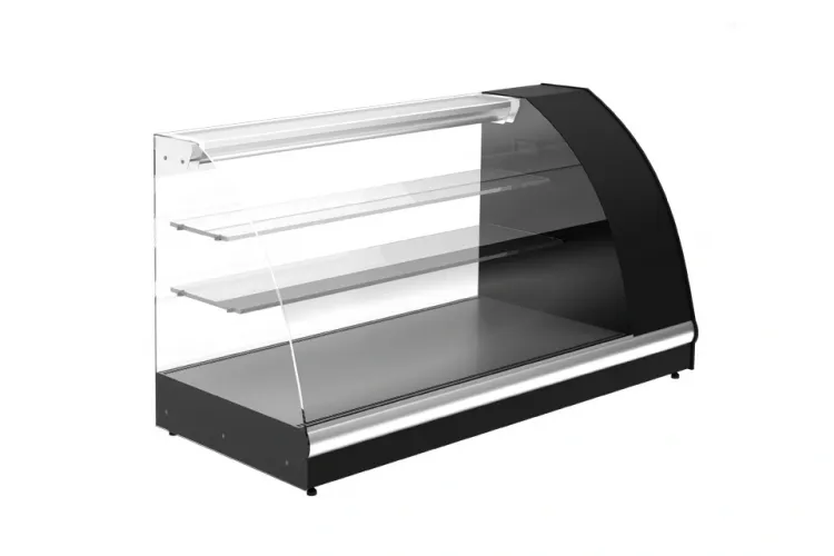 Витрина настольная Carboma A57 VM 1,2-1, ВХС-1,2 Арго XL, black&steel, холодильная