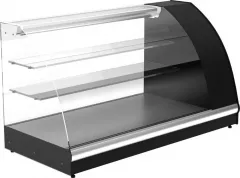 Витрина настольная Carboma A57 VM 1,2-1, ВХС-1,2 Арго XL, black&steel, холодильная