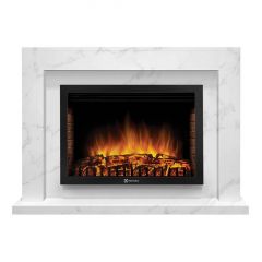 Каминокомплект Firelight Simple 25 с очагом Electrolux EFP/P-2520LS белый мрамор