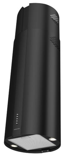 Вытяжка кухонная цилиндрическая островная MEFERI TUBE40BK ISLA POWER, 40 см, черная, производительность 850 м3/ч, 3 скорости, низкий уровень шума, режимы отвод и рециркуляция, гарантия 3 года