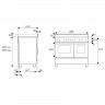 Варочный центр Bertazzoni с 6 конфорками и двумя электрическими духовыми шкафами 100 см