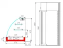 Витрина холодильная серии A57 VM 1,2-1 (ВХС-1,2 Арго XL) (inox)