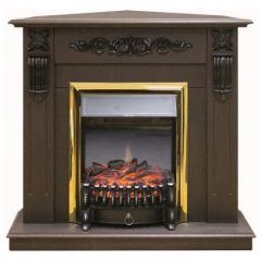Каминокомплект RealFlame Dominica Corner STD/EUG DN с очагом Fobos Lux Brass S