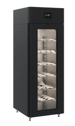 Шкаф холодильный CS107 Bakery Br (black, Тип 1) (R290) со стеклом